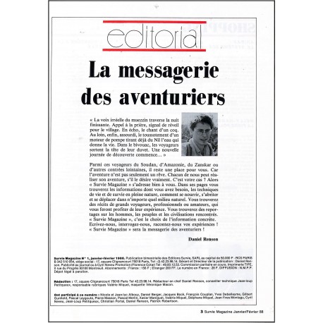 SURVIE magazine |Premier Numéro