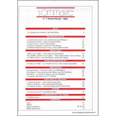 SURVIE magazine |Premier Numéro