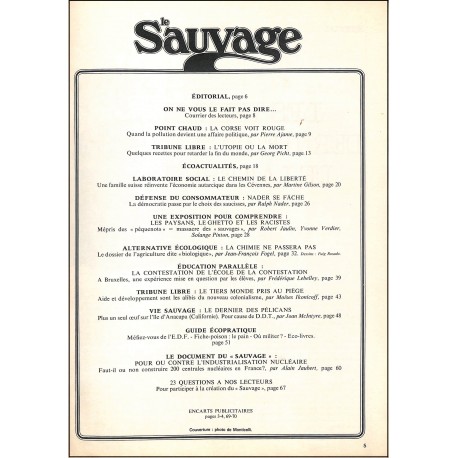 Le Sauvage |Premier Numéro