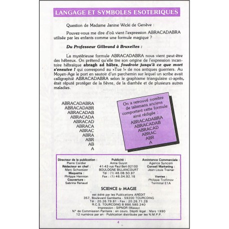 Science & Magie |Premier Numéro