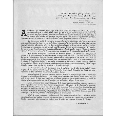 atomes |Premier Numéro