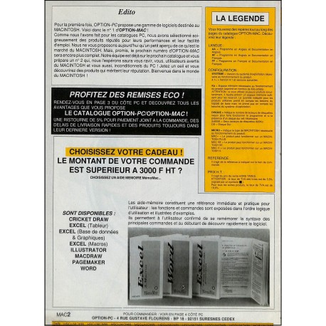 OPTION-MAC |Premier Numéro
