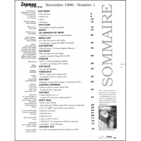 Zapmag son image |Premier Numéro