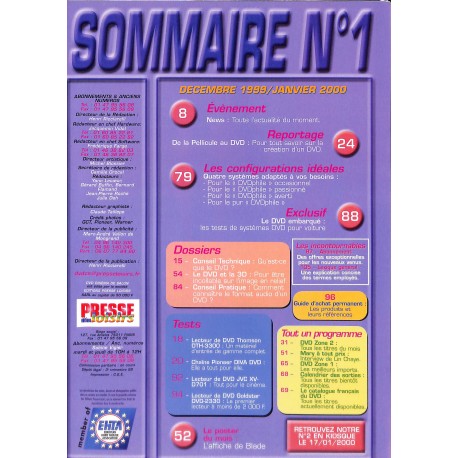 DVD CINÉMA DE SALON |Premier Numéro