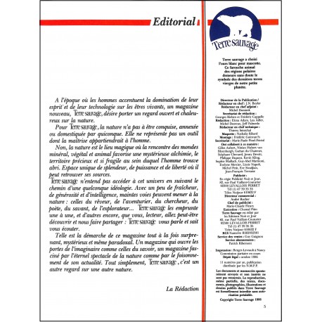 Terre sauvage |Premier Numéro