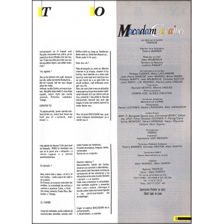 Macadam Caraïbes |Premier Numéro