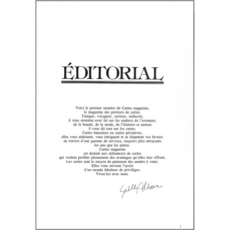 Cartes magazine |Premier Numéro
