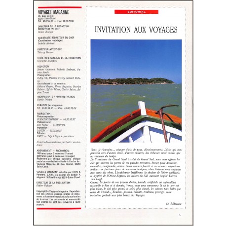 VOYAGES magazine |Premier Numéro