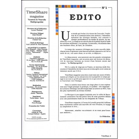 TIME SHARE magazine |Premier Numéro
