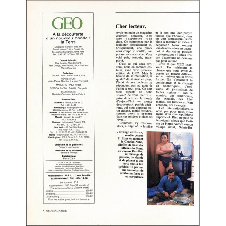 GÉO |Premier Numéro