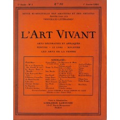 L'ART VIVANT |Premier Numéro