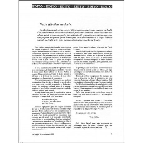 SOUFFLE D'OR |Premier Numéro