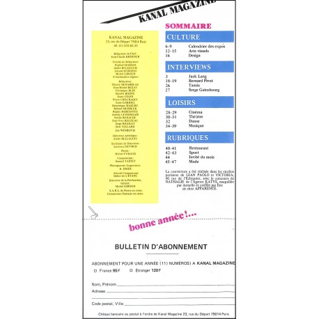 KANAL MAGAZINE |Premier Numéro