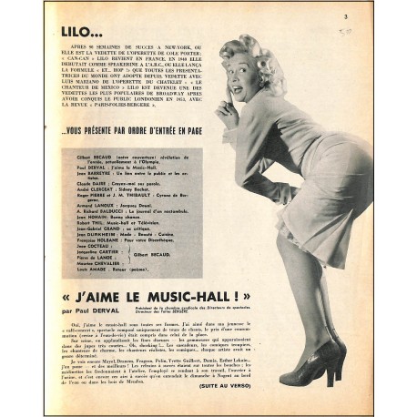 music-hall |Premier Numéro