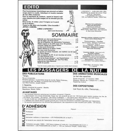 S'APACHE |Premier Numéro