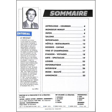 PARIS GENEVE magazine |Premier Numéro