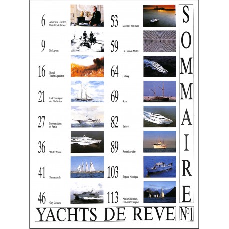 Yachts de Rêve |Premier Numéro