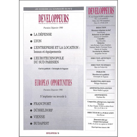 DEVELOPPEURS |Premier Numéro