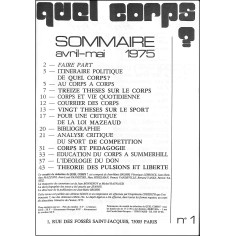 QUEL CORPS |Premier Numéro 2