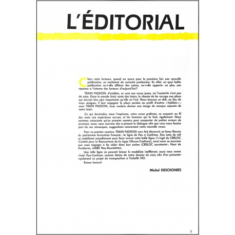 TRAIN PASSION |Premier Numéro