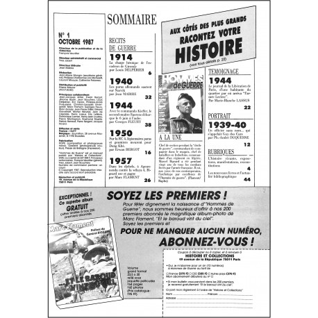 HOMMES de GUERRE |Premier Numéro