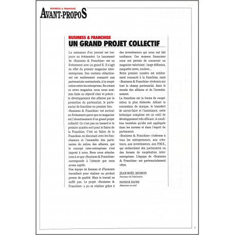 Business & Franchise |Premier Numéro