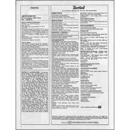 Tertiel |Premier Numéro