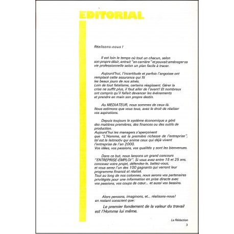 Médiateur |Premier Numéro