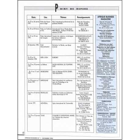 AFRIQUE BUSINESS magazine |Premier Numéro