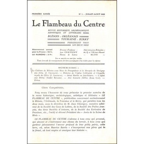 Le Flambeau du Centre |Premier Numéro
