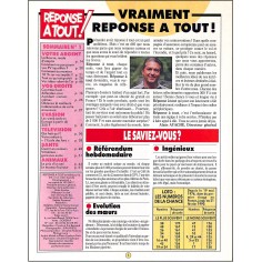 RÉPONSE Â TOUT |Premier Numéro 2