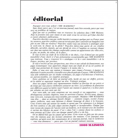 1000 MAISONS |Premier Numéro