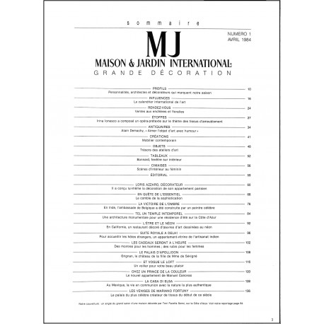 MJ MAISON & JARDIN INTERNATIONAL |Premier Numéro