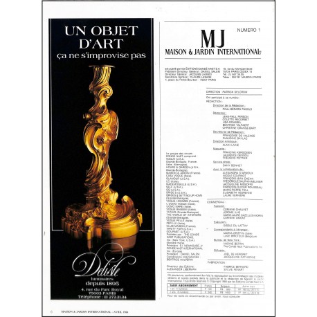 MJ MAISON & JARDIN INTERNATIONAL |Premier Numéro