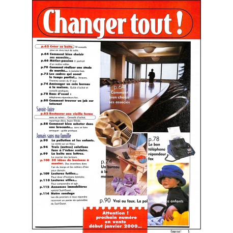 Changer tout! |Premier Numéro