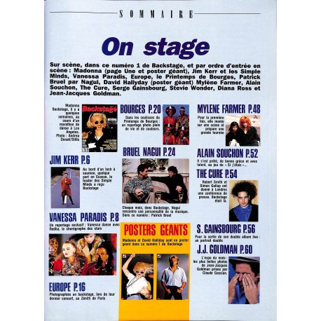 Backstage |Premier Numéro