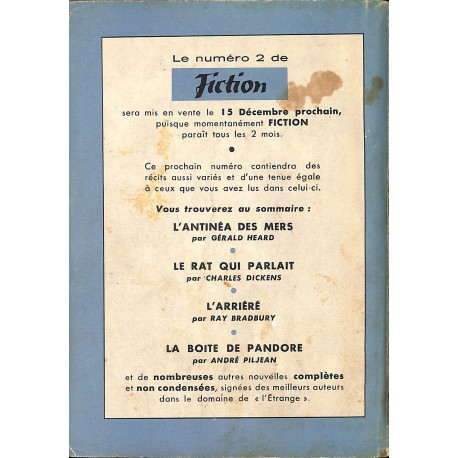 Fiction |Premier Numéro