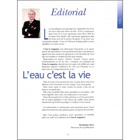 L'EAU le magazine |Premier Numéro