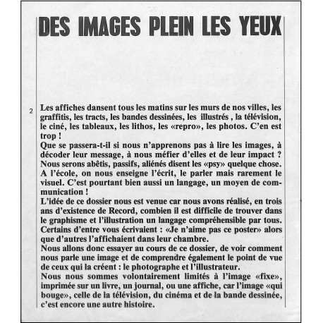 record-dossier |Premier Numéro