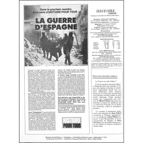 HISTOIRE magazine |Premier Numéro