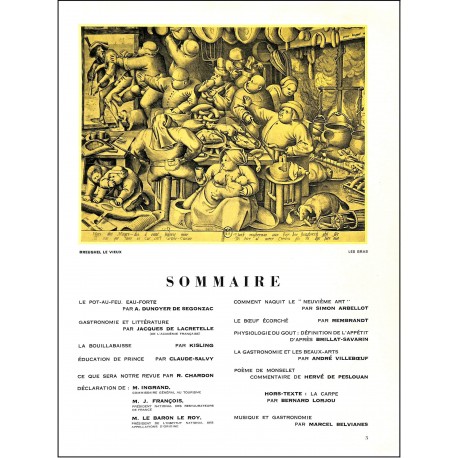 LA GASTRONOMIE |Premier Numéro