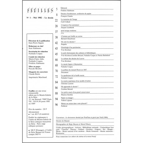 FEUILLES |Premier Numéro