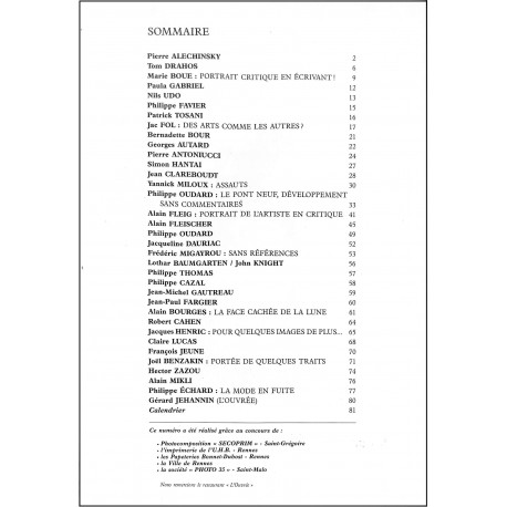 DES ARTS |Premier Numéro