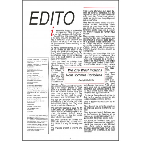 CARAÏBES CONNEXION |Premier Numéro