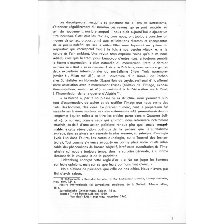 LA BRÉCHE |Premier Numéro