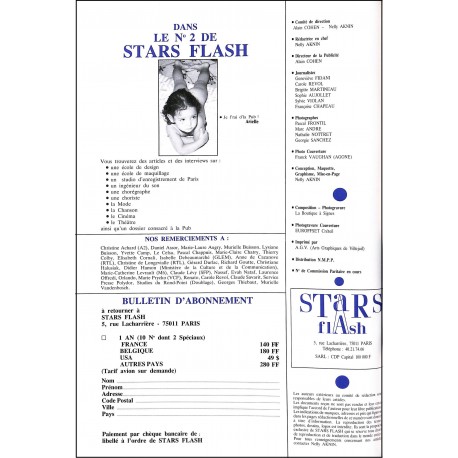 STARS FLASH magazine |Premier Numéro