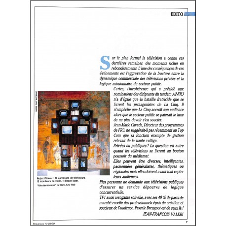 SEQUENCES TV-VIDEO |Premier Numéro