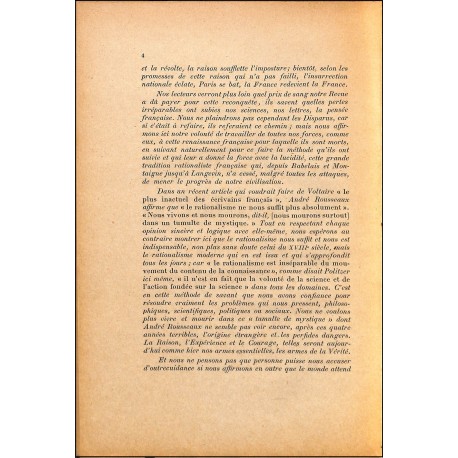 LA PENSÉE |Premier Numéro
