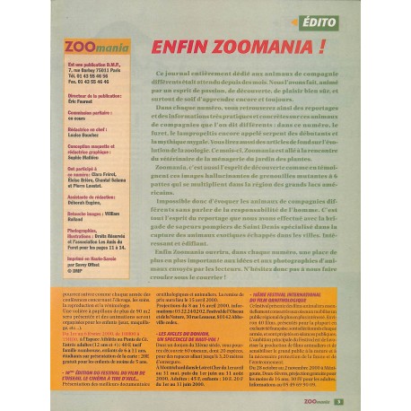 ZOOmania |Premier Numéro