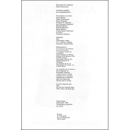 ASPHALTE |Premier Numéro